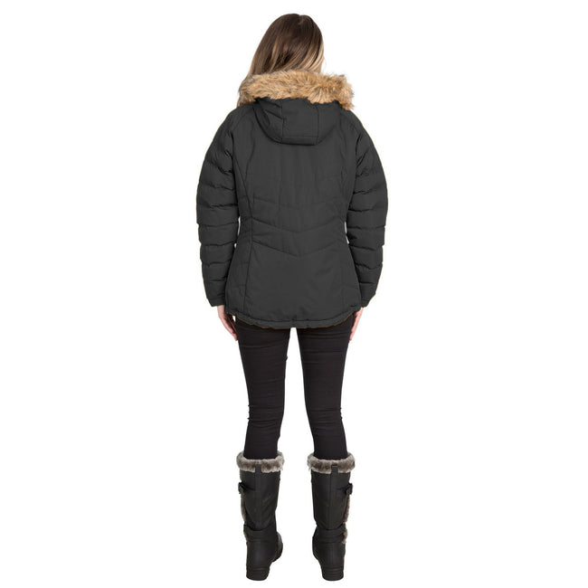 Black - Lifestyle - Trespass Womens-Ladies Nadina Waterproof Padded Jacket