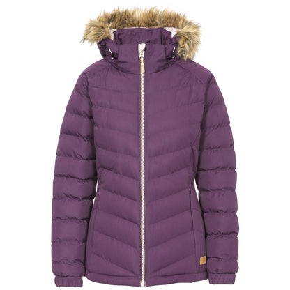 Potent Purple - Front - Trespass Womens-Ladies Nadina Waterproof Padded Jacket