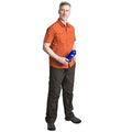 Burnt Orange - Lifestyle - Trespass Mens Lowrel Short Sleeve Travel Shirt