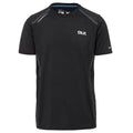 Black - Front - Trespass Mens Menzie Short Sleeve Active T-Shirt