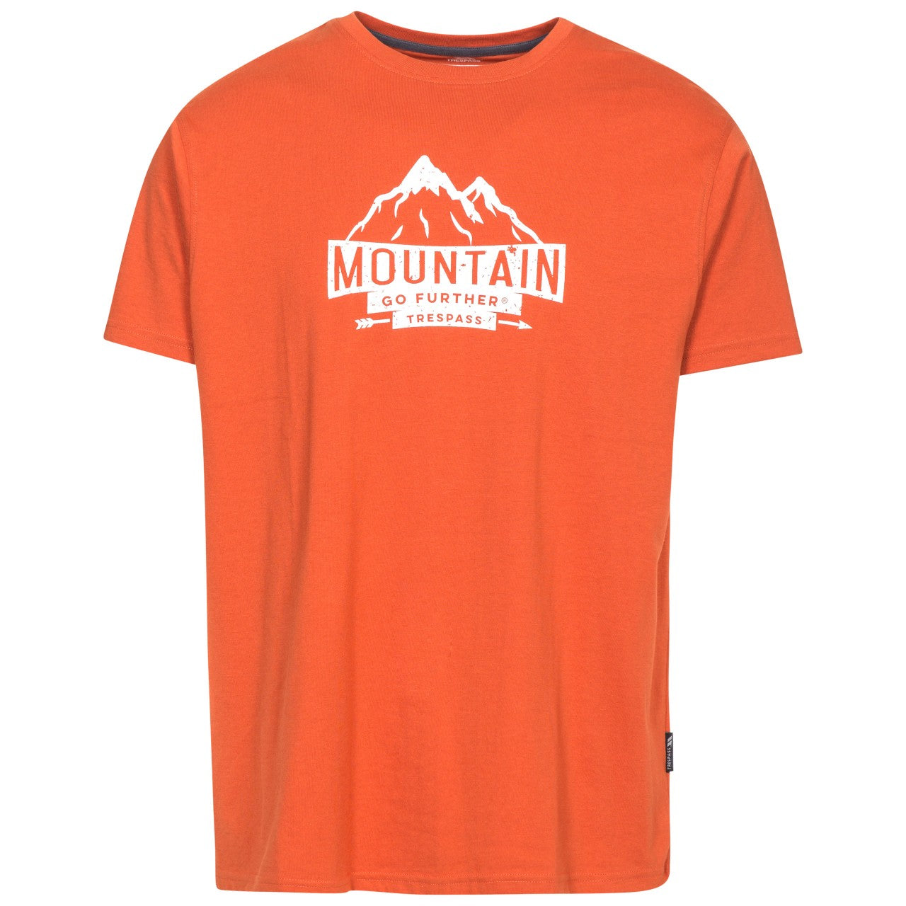 Burnt Orange - Front - Trespass Mens Peaked Short Sleeve T-Shirt