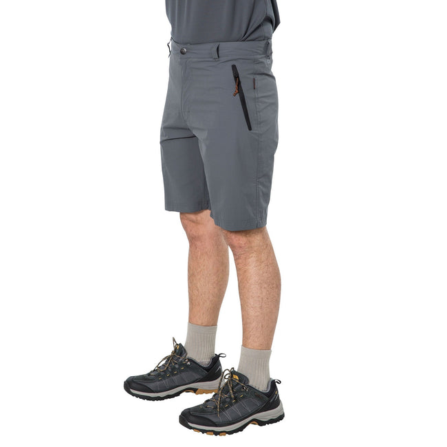 Carbon - Front - Trespass Mens Runnel Hiking Shorts