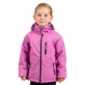 Deep Pink - Side - Trespass Childrens Girls Shasta Waterproof Jacket
