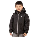 Black - Side - Trespass Childrens Boys Rudi Waterproof Jacket