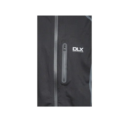 Black - Side - Trespass Mens Thomson Waterproof Softshell Jacket