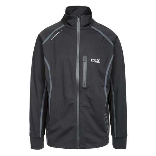 Black - Front - Trespass Mens Thomson Waterproof Softshell Jacket