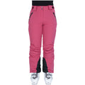 Raspberry - Front - Trespass Womens-Ladies Solitude II Ski Trousers