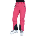 Raspberry - Back - Trespass Womens-Ladies Solitude II Ski Trousers