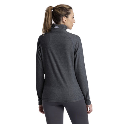Charcoal Grey - Close up - Trespass Womens-Ladies Meadows Fleece