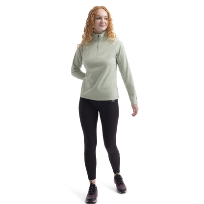 Soft Sage - Close up - Trespass Womens-Ladies Meadows Fleece