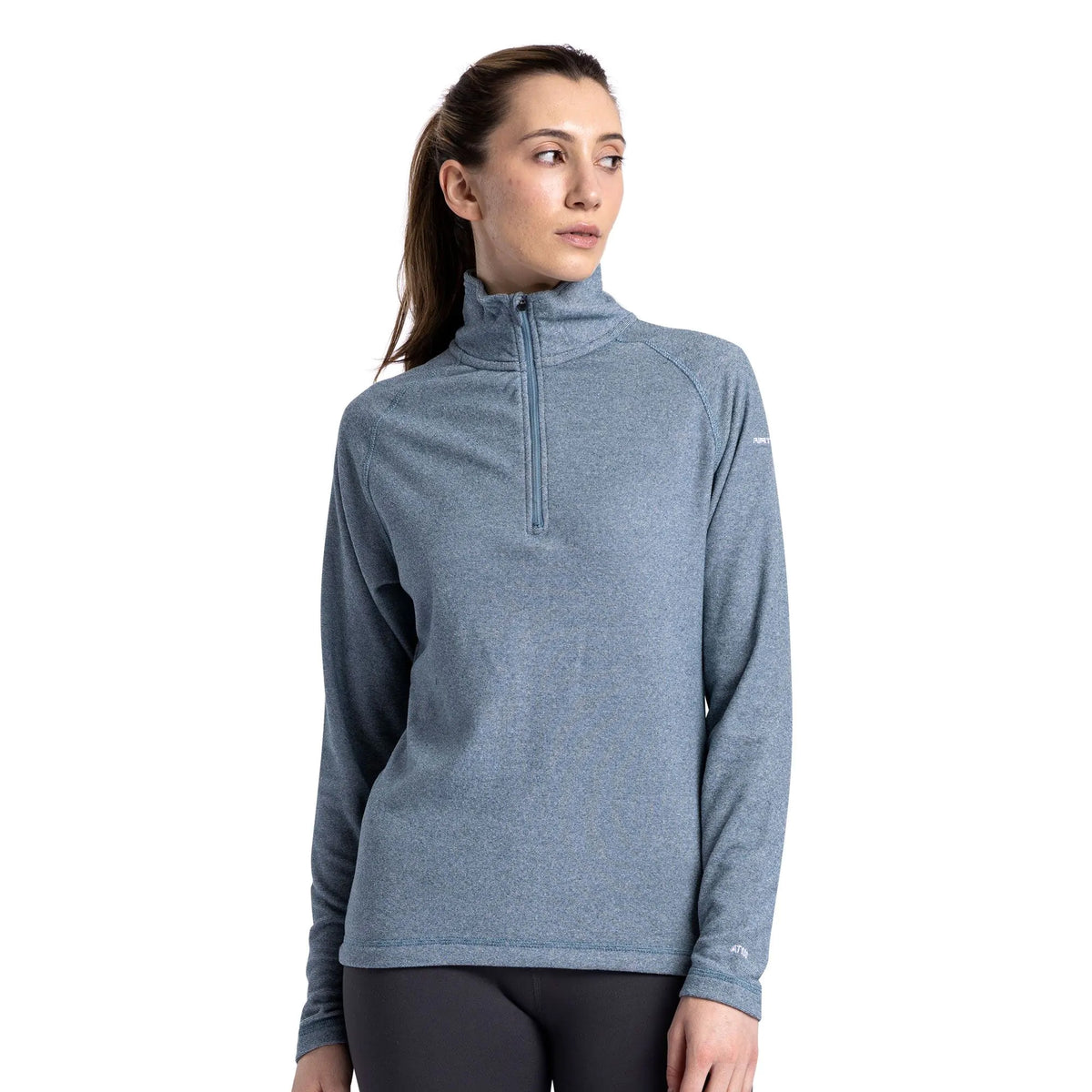 Storm Blue - Side - Trespass Womens-Ladies Meadows Fleece