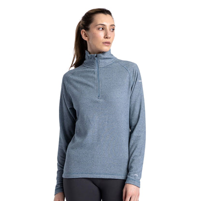 Storm Blue - Side - Trespass Womens-Ladies Meadows Fleece