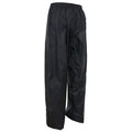 Black - Back - Trespass Adults Unisex Qikpac Overtrousers-Bottoms