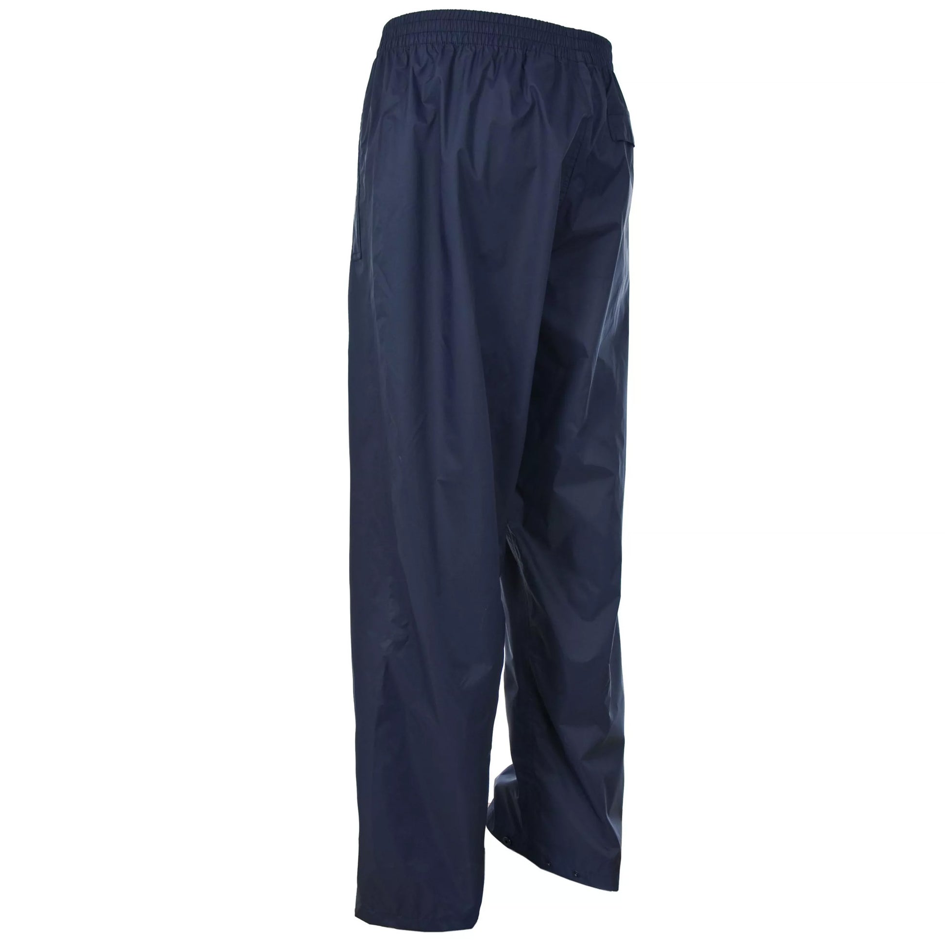 Dark Navy - Back - Trespass Adults Unisex Qikpac Overtrousers-Bottoms