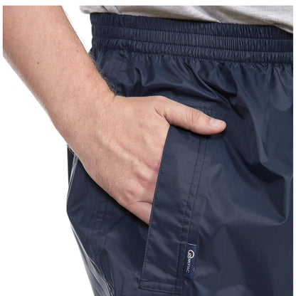 Dark Navy - Lifestyle - Trespass Adults Unisex Qikpac Overtrousers-Bottoms