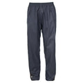 Dark Navy - Side - Trespass Adults Unisex Qikpac Overtrousers-Bottoms