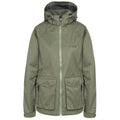 Moss - Front - Trespass Womens-Ladies Emeson DLX Hooded Waterproof Jacket