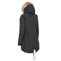 Black - Back - Trespass Womens-Ladies Celebrity Insulated Longer Length Parka Jacket