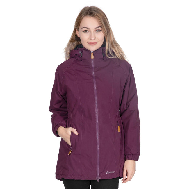 Potent Purple - Lifestyle - Trespass Womens-Ladies Celebrity Insulated Longer Length Parka Jacket