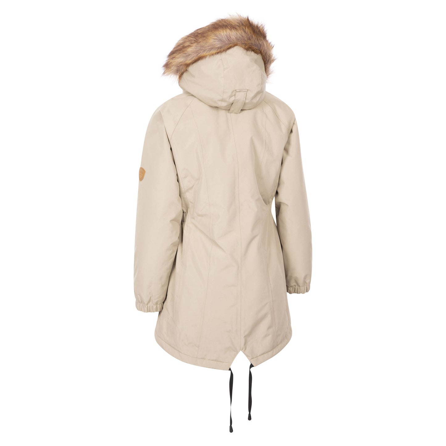 Oatmilk - Back - Trespass Womens-Ladies Celebrity Insulated Longer Length Parka Jacket