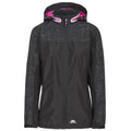 Reflective Print Black - Front - Trespass Womens-Ladies Attraction Jacket