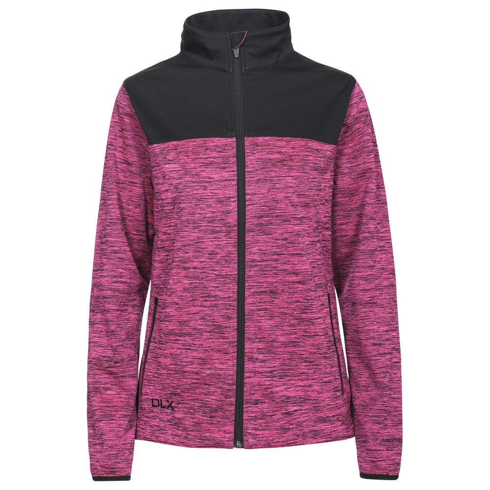 Fuchsia - Front - Trespass Womens-Ladies Laverne DLX Softshell Jacket