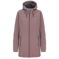 Dusty Heather - Front - Trespass Womens-Ladies Kristen Longer Length Hooded Waterproof Jacket