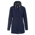 Navy - Front - Trespass Womens-Ladies Kristen Longer Length Hooded Waterproof Jacket