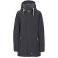 Black - Front - Trespass Womens-Ladies Kristen Longer Length Hooded Waterproof Jacket