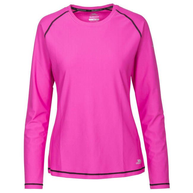 Pink Glow - Front - Trespass Womens-Ladies Hasting Long Sleeved Top