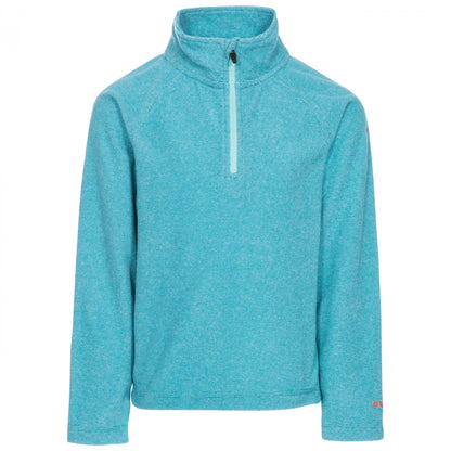 Marine - Front - Trespass Childrens Girls Meadows Fleece