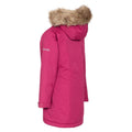 Cranberry - Back - Trespass Childrens Girls Fame Waterproof Parka Jacket