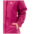 Cranberry - Side - Trespass Childrens Girls Fame Waterproof Parka Jacket