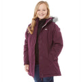 Potent Purple - Back - Trespass Childrens Girls Fame Waterproof Parka Jacket