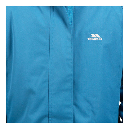 Cosmic Blue - Side - Trespass Childrens Girls Fame Waterproof Parka Jacket