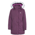 Potent Purple - Front - Trespass Childrens Girls Fame Waterproof Parka Jacket