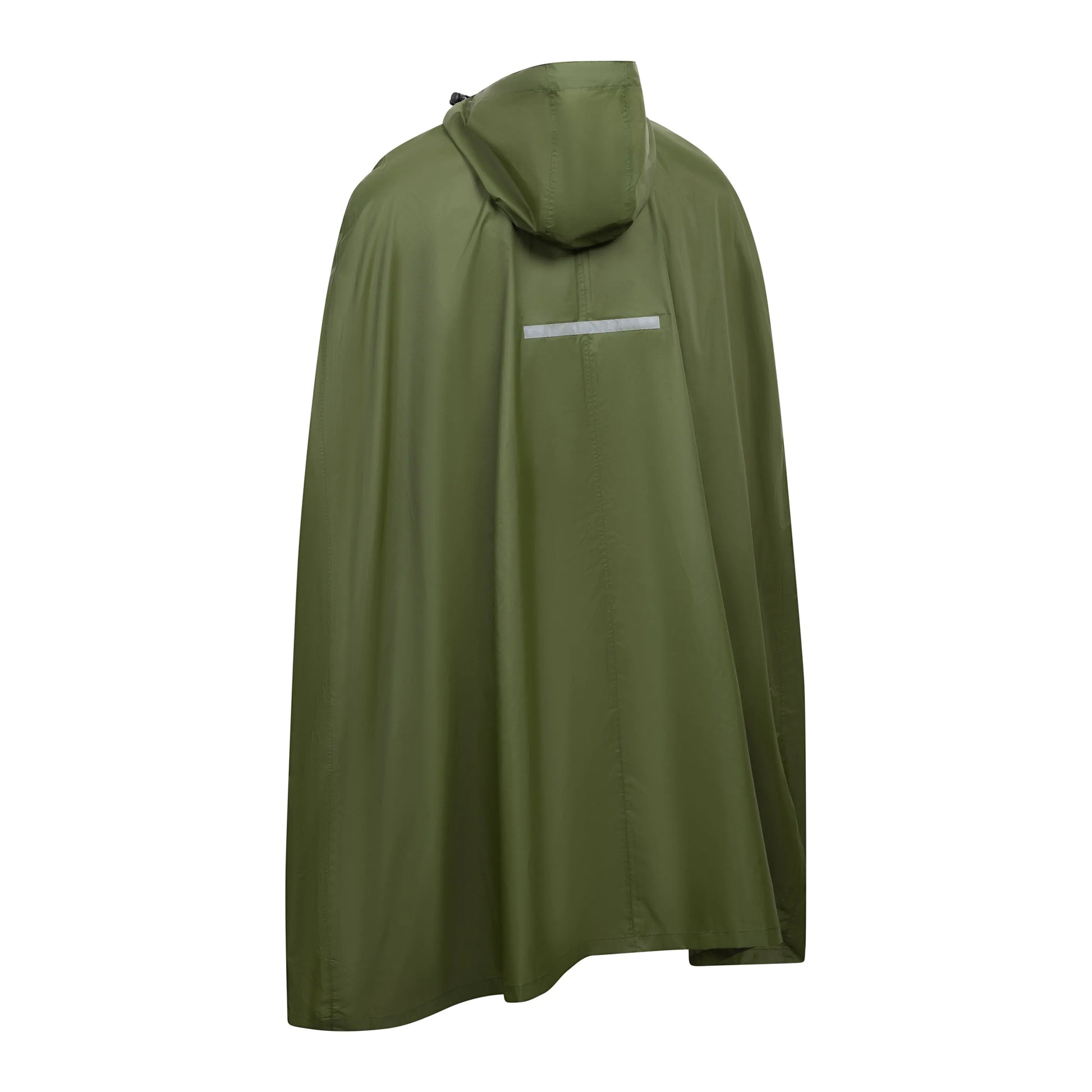 Moss - Back - Trespass Qikpac Unisex Hooded Waterproof Packaway Poncho