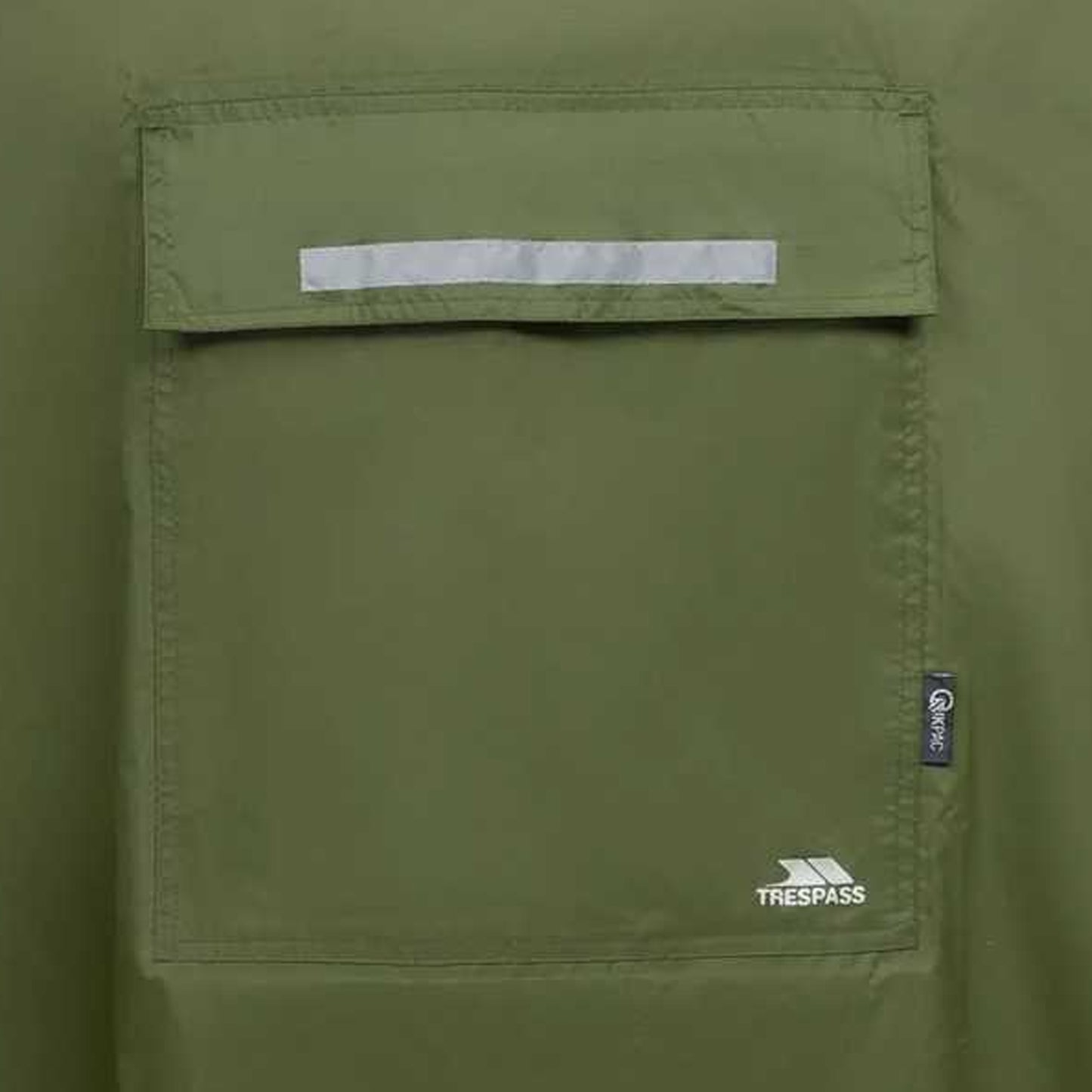 Moss - Side - Trespass Qikpac Unisex Hooded Waterproof Packaway Poncho