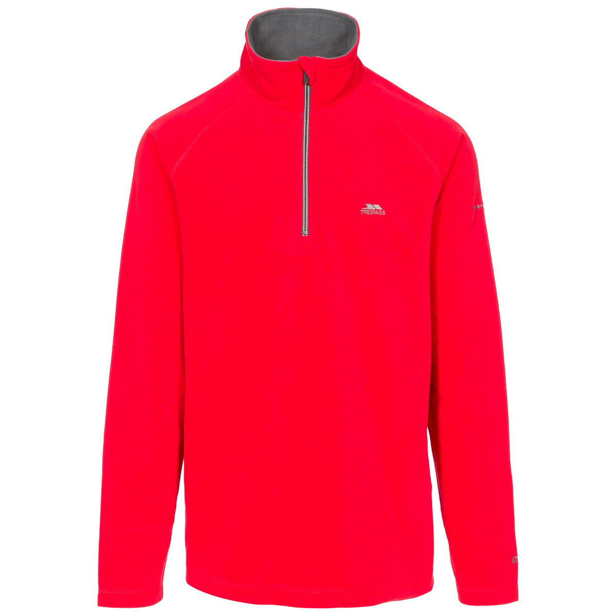 Red - Front - Trespass Mens Blackford Microfleece