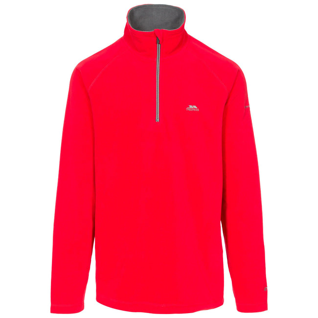 Red - Front - Trespass Mens Blackford Microfleece