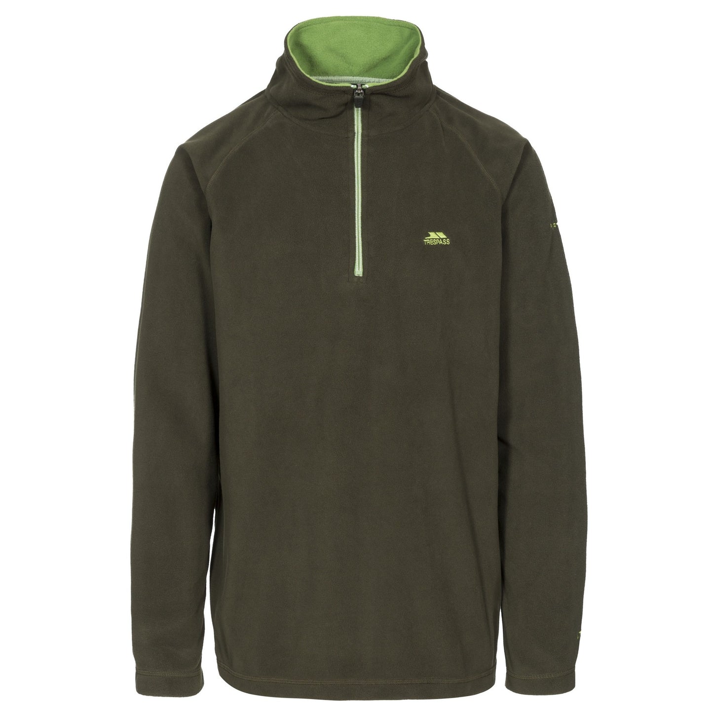 Olive - Front - Trespass Mens Blackford Microfleece