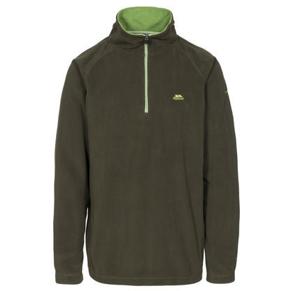 Olive - Front - Trespass Mens Blackford Microfleece