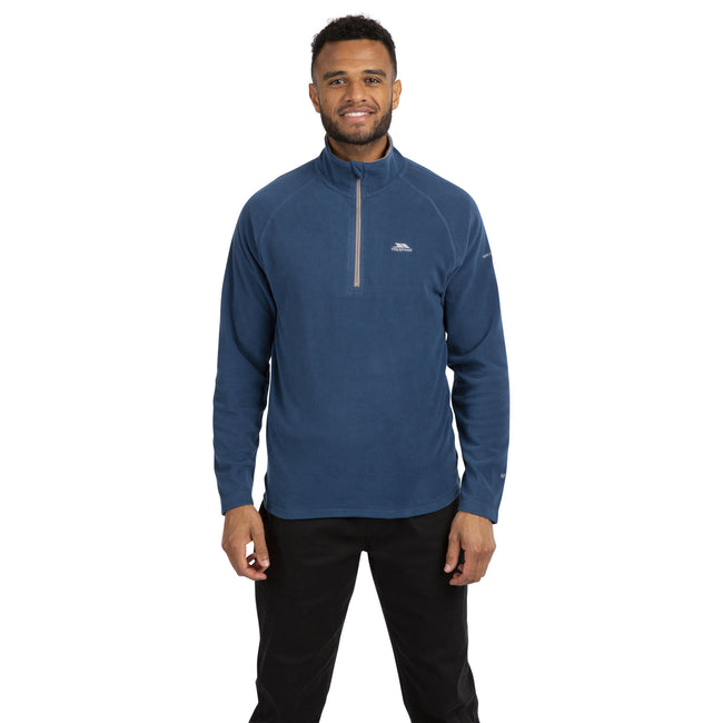 Midnight Navy - Side - Trespass Mens Blackford Microfleece