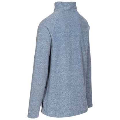 Navy - Back - Trespass Mens Keynote Anti Pilling 1-4 Zip Fleece Top