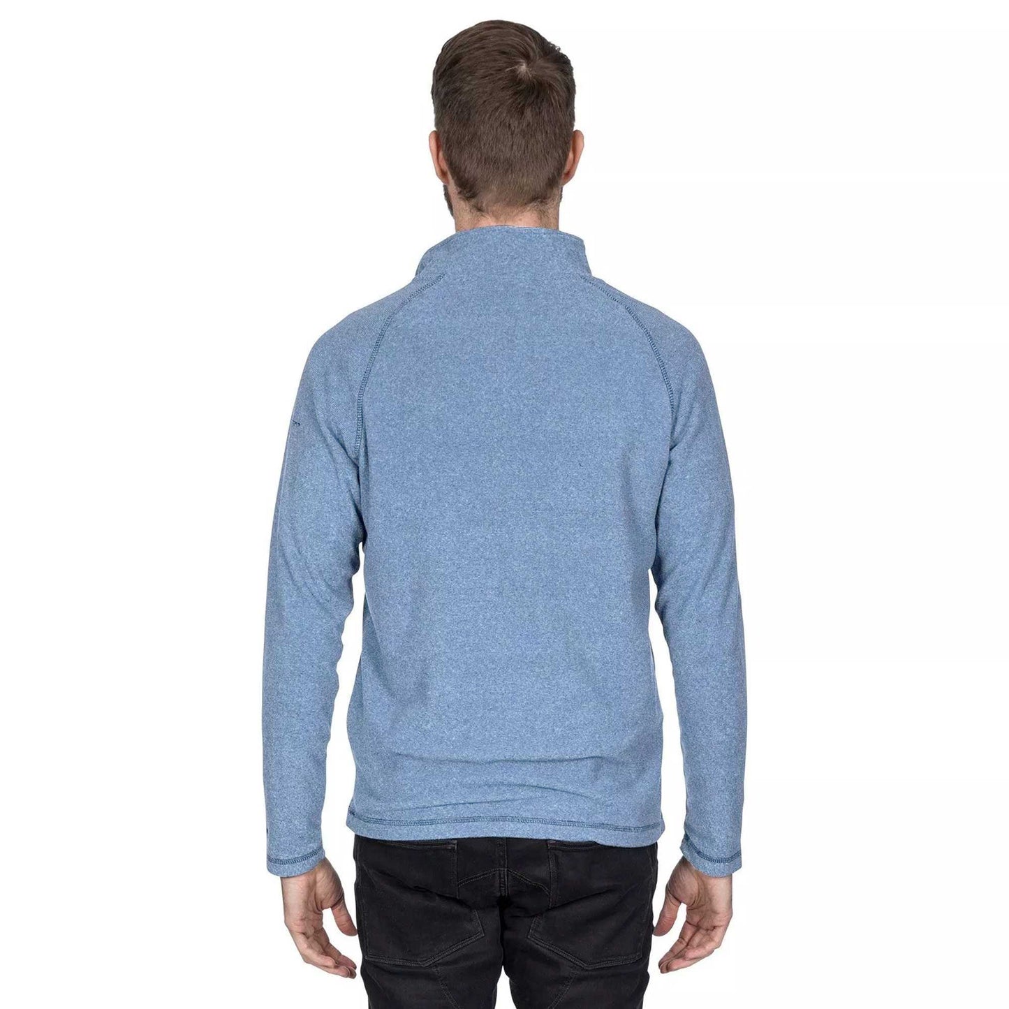 Navy - Lifestyle - Trespass Mens Keynote Anti Pilling 1-4 Zip Fleece Top