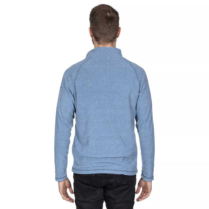 Navy - Lifestyle - Trespass Mens Keynote Anti Pilling 1-4 Zip Fleece Top