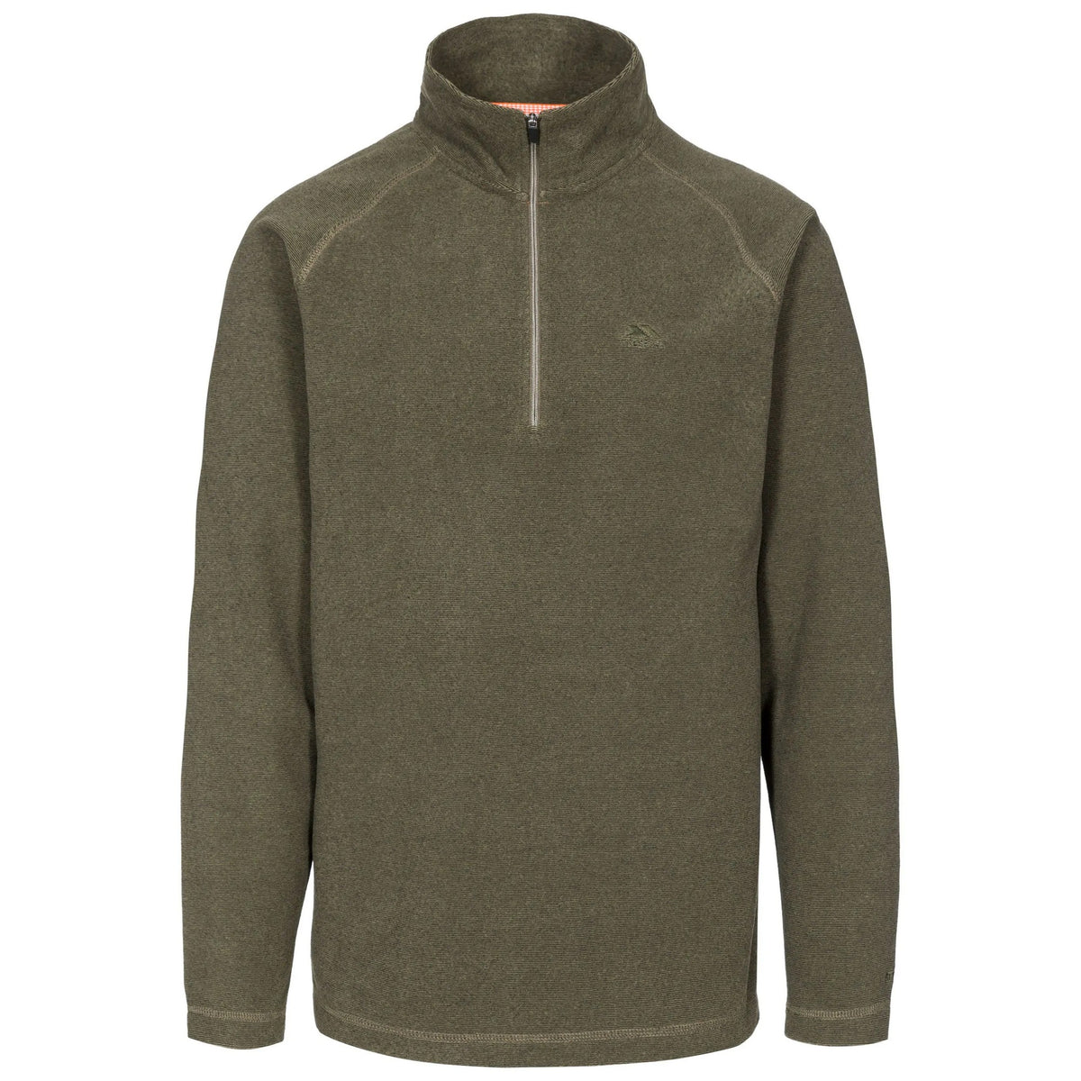 Moss - Front - Trespass Mens Keynote Anti Pilling 1-4 Zip Fleece Top