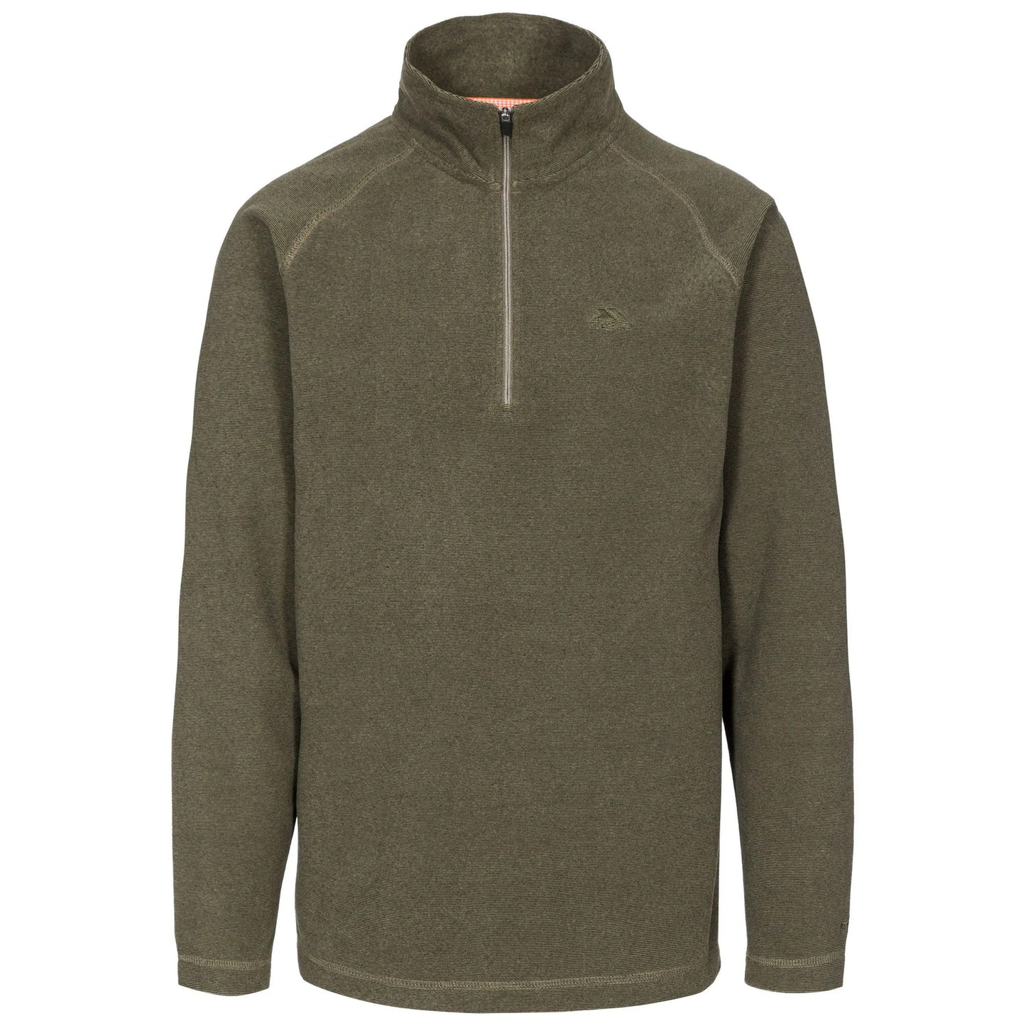 Moss - Front - Trespass Mens Keynote Anti Pilling 1-4 Zip Fleece Top