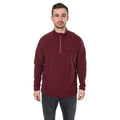 Prune - Close up - Trespass Mens Keynote Anti Pilling 1-4 Zip Fleece Top