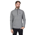 Black - Side - Trespass Mens Keynote Anti Pilling 1-4 Zip Fleece Top